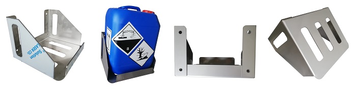 Edelstahl Wandhalter für Kanister 